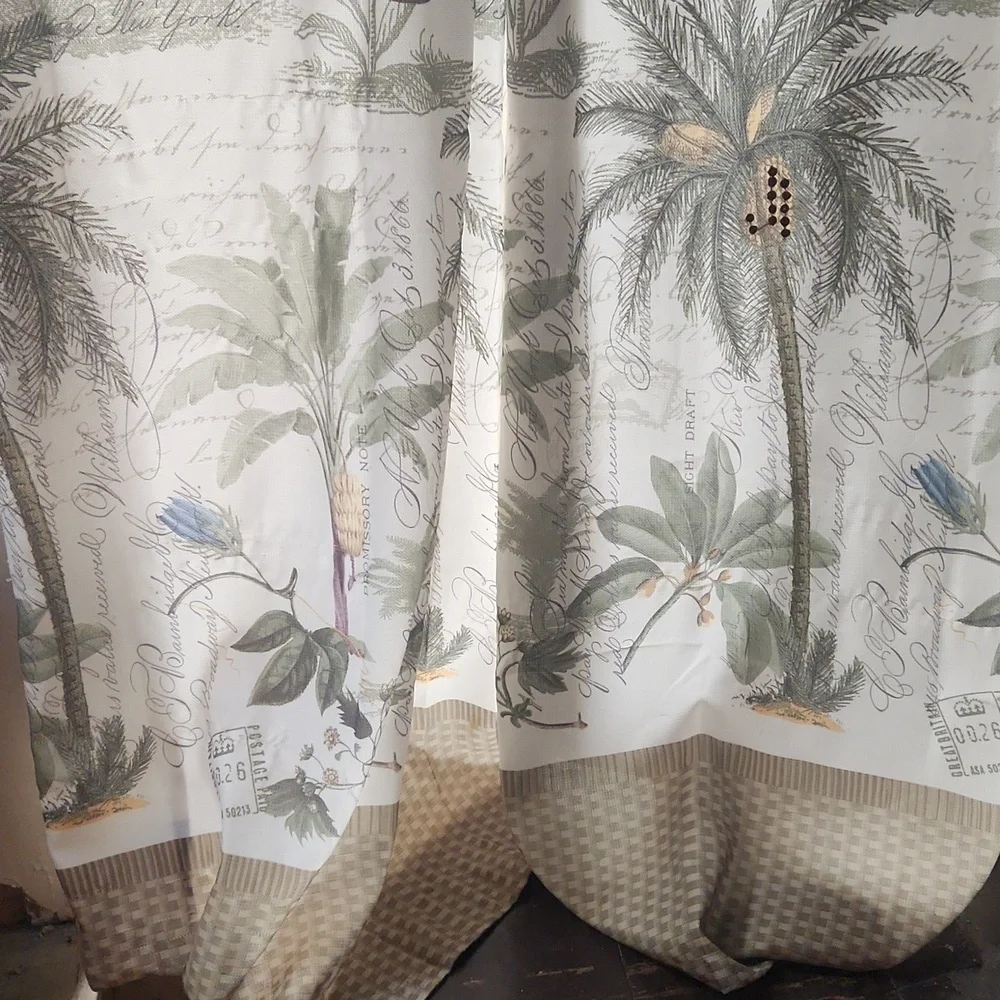 Avanti Colony Palm Tree Shower Curtain